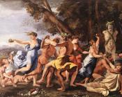 尼古拉斯 普桑 : Bacchanal before statue